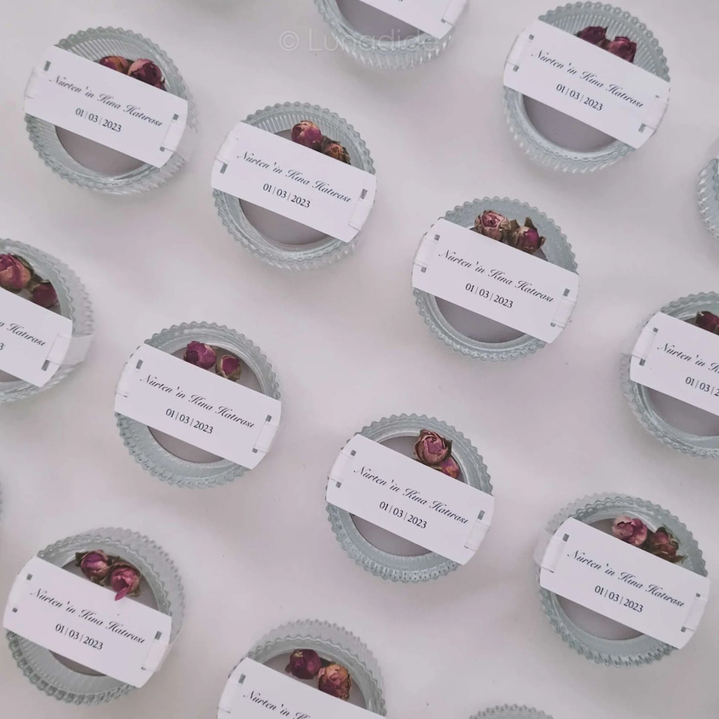 Bedankje kaars ''Rosa''