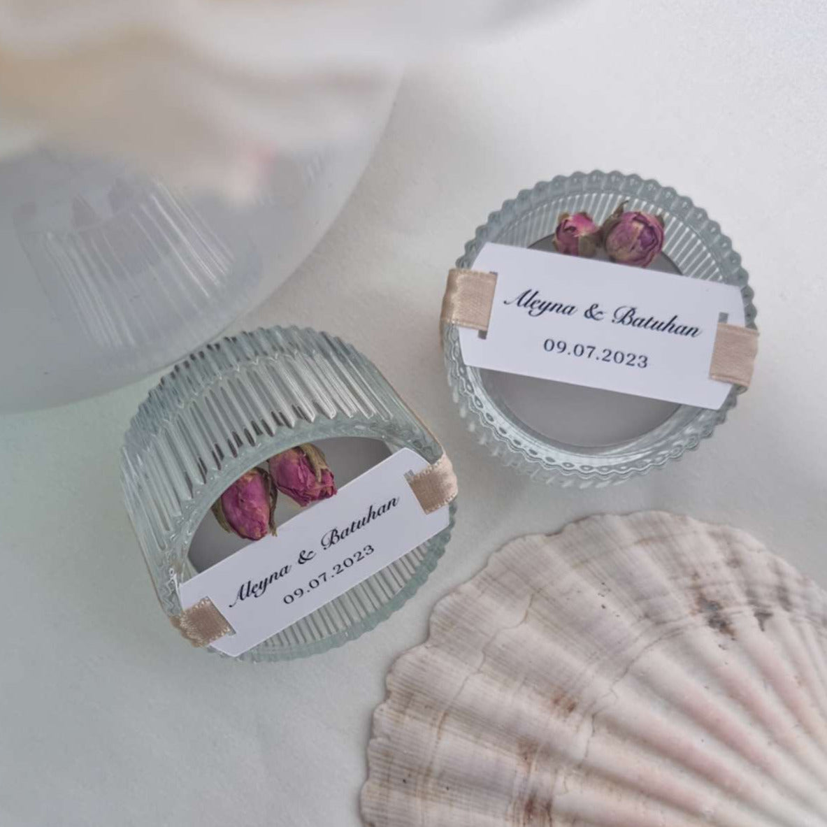 Bedankje kaars ''Rosa''