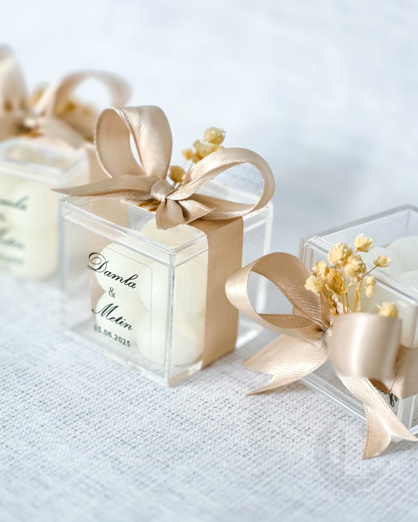Bedankje bubble kaars ''Elegance''