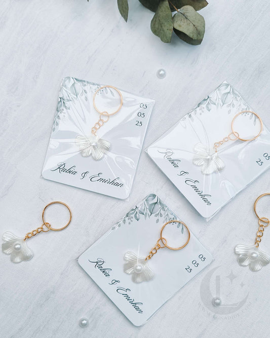 Bedankje parel sleutelhanger ''Elegans''