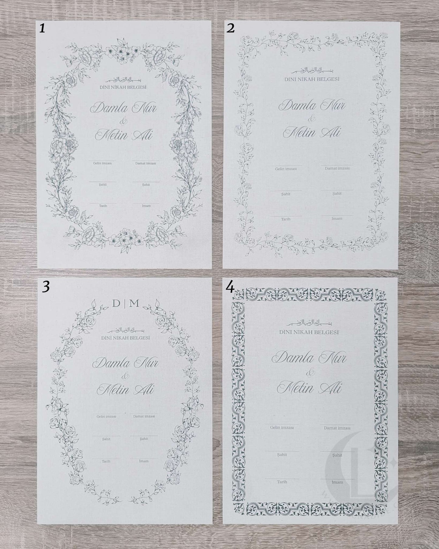 Huwelijksakte ''Linum''