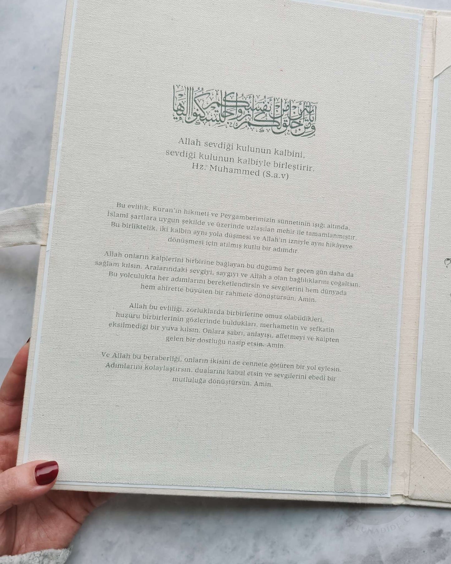 Huwelijksakte ''Linum''