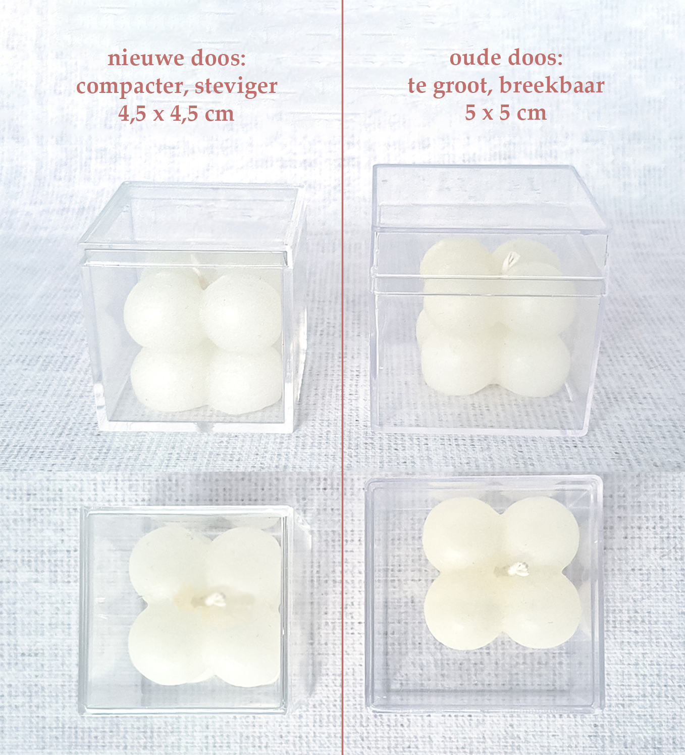 Bedankje bubble kaars ''Elegance''