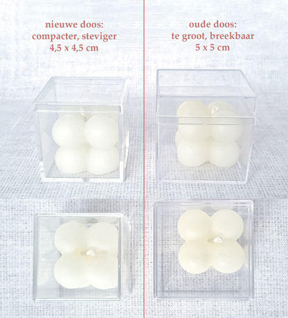 Bedankje bubble kaars ''Elegance''